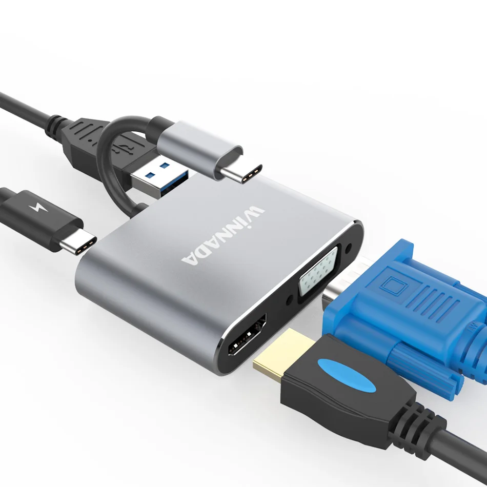 Высокоскоростной usb-разветвитель type c-usb HDMI 4K VGA адаптер usb c usb 3,0 для huawei мульти usb-хаб адаптер для macbook pro