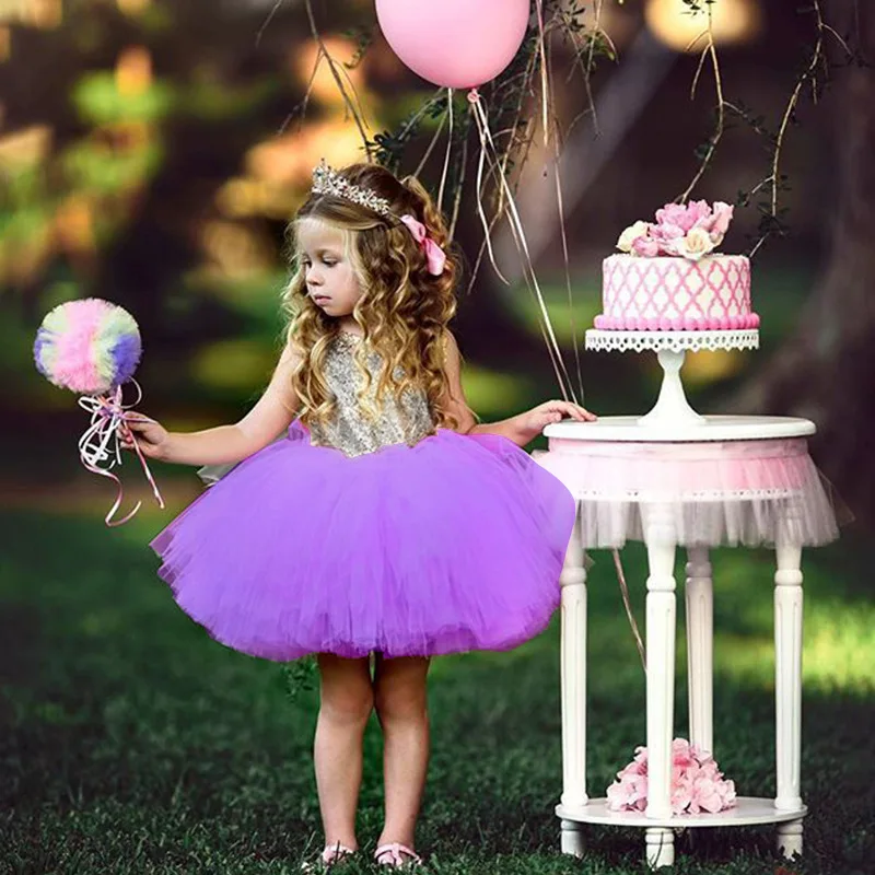 Vgiee Girls Dresses Summer Brand Kids Party Birthday Princess Dresses for Girl 3 Years Baby Outfits Clothes Children Dress