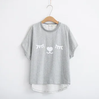 

2018 New Women T-shirts Casual Summer Short Sleeve Female T shirt Women Clothing Cotton O-neck