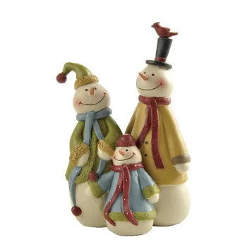 

Creative American country resin crafts home accessories living room decoration gifts Christmas day snowman decoration