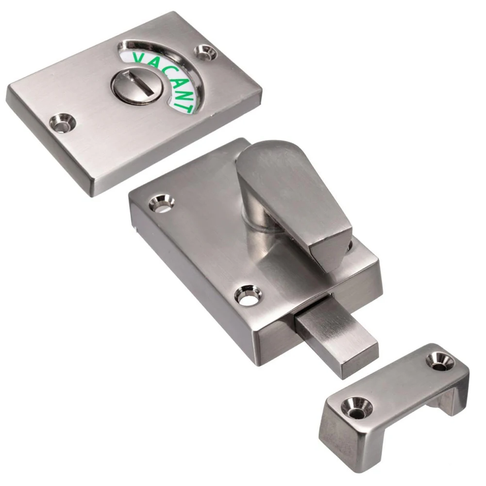 

Vacant Bathroom Toilet Latch Engaged Door Lock WC Indicator Bolt Privacy