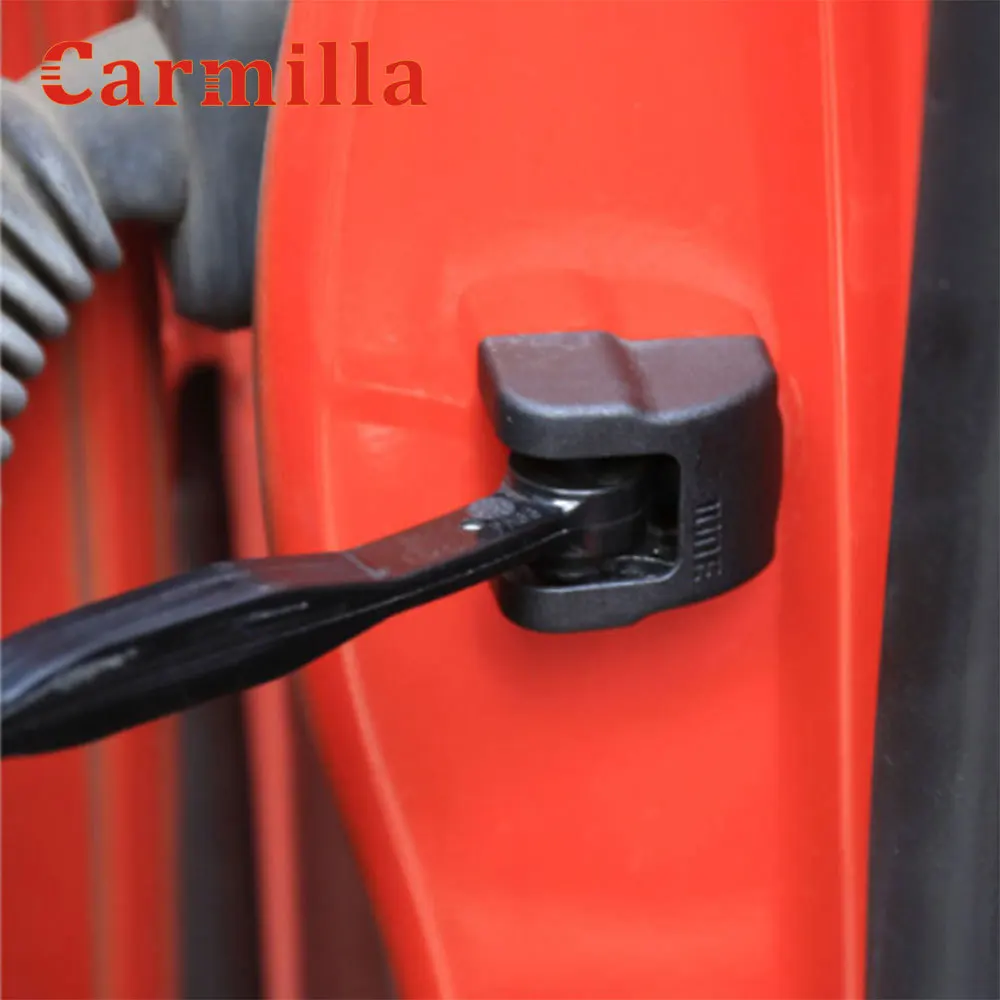 4Pcs ABS Car Door Lock Protection Cover Doors Lock Sticker for Ford Focus 3 Mk3 Fiesta MK7 2009-2015 Ecosport Car Protector car door lock cover,car door lock stickers