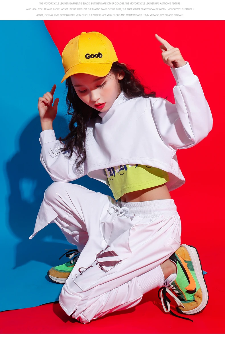 New Arrival 2019 Hip Hop 3 Pcs Sets Cotton Teenage Girls Street Dance Clothing Crop Tops Pants Vest Jazz Streetwear Sports Suits (12)