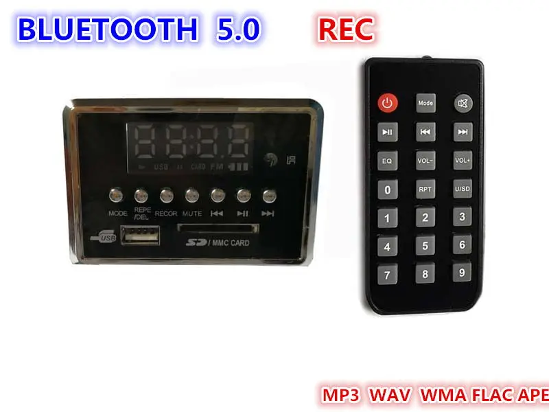 3,7-5 в Bluetooth MP3 декодер плата поддерживает AUX запись Радио MP3/WAV/WMA/FLAC/APE режим