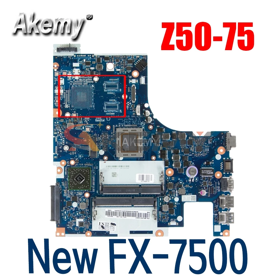 New ACLU7/ACLU8 NM-A291 Motherboard For Lenovo Z50-75 G50-75M G50-75 Laptop mainboard ( AMD FX-7500 CPU ) GM | Компьютеры и офис
