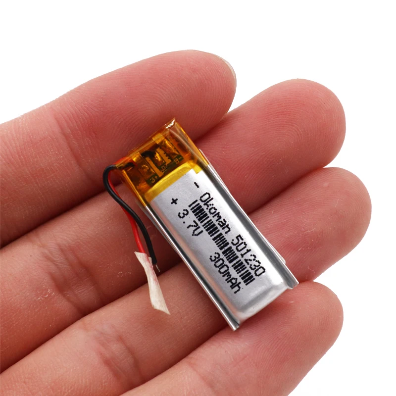 Высокая емкость 300 мАч 3 7 V 501230 полимерный аккумулятор Li po ion Перезаряжаемые