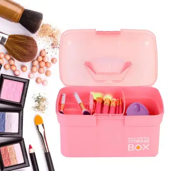 

Manicure Vacuum Cleaner Double Layers Manicure Nail Art Tool Nail Polish Dryer Storage Box Organizer Container Case Nail Art