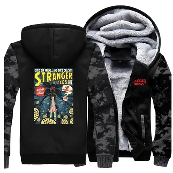 

stranger things men raglan print streetwear hooded hoodies 2019 fall winter plus velvet thick trend casual sweatshirts jackets