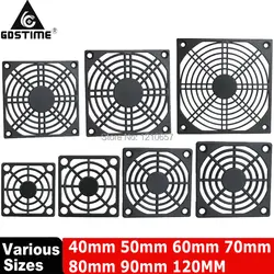 Gdstime malla para ordenador de 40mm, 50mm, 60mm, 70mm, 80mm, 90mm, 120mm, filtro de polvo para ventilador de PC de 4cm, 5cm, 6cm, 7cm, 8cm, 9cm, 12cm, lote de 10 Uds.