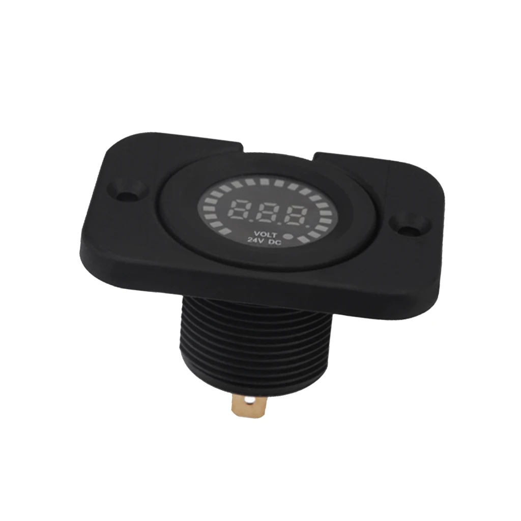 DC 12V LED Digital Panel Voltmeter Volt Meter Gauge for Car, Motorcycle, Boat, ATV,Camper, Caravans, Travel Trailer