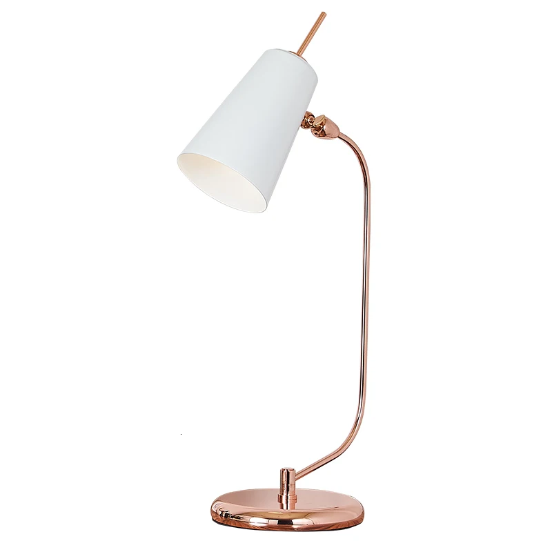 Noary Design простая настольная лампа с металлическим основанием из розового золота Lampgoldbase tafellamp прикроватная лампа