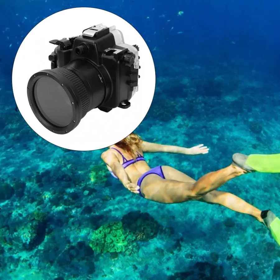 sport camera accessories 40M 130ft Waterproof Camera Housing Case for Canon 5D3 5D4 5DMarkIII 5DMarkIV 24-105mm action cam