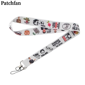 

20pcs/lot Patchfan the office tv show Tags Strap Neck Lanyards for keys ID Card Pass Phone USB badge holder DIY Hang Rope A2280