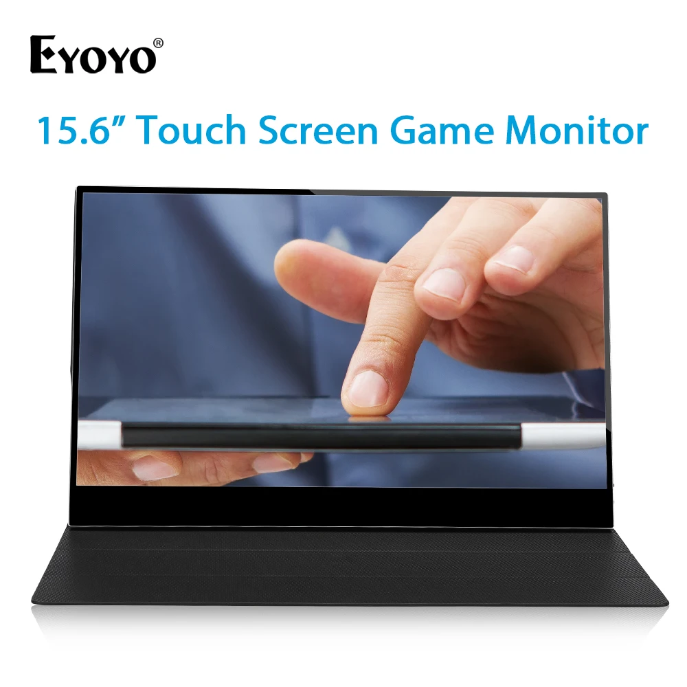 Eyoyo EM15T 15 6 &quotHDR IPS Портативный Сенсорный игровой монитор экран 1920X1080 FHD 10 точечный