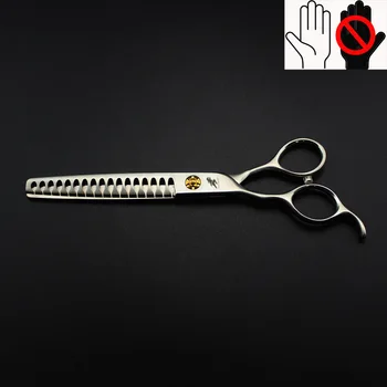 

7.0inchs high quality Professional pet scissors 18tooth LEFT handed
