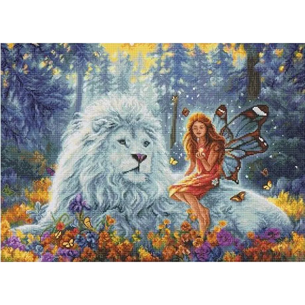 

ZZ5306 For Needlework Kit NOT PRINTED Cross stich Painting Set Cross Stitch Kits Cross-stitch Embroidery Set Stitch Kits Cross