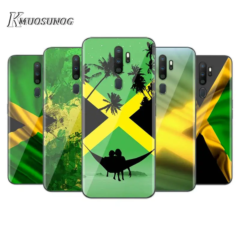 

For OPPO A5 A9 2020 F7 Phone Case Retro Jamaica National Flag for OPPO Reno 2 Z 2Z 2F 3 4 Pro 5G Soft TPU Phone Cover