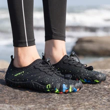 Модные кроссовки, быстросохнущие, унисекс, акваобувь, водонепроницаемая обувь для пляжа, мужская обувь, женская обувь, дизайн резиновой подошвы, для йоги, бега