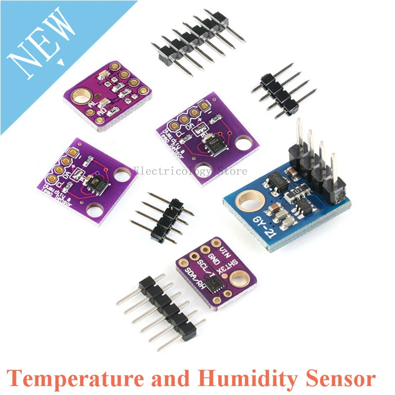SHT21 SHT30 SHT31 Si7021 модуль датчика температуры и влажности IIC I2C HDC1080|Запасные части| |