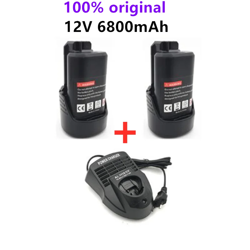 6800 мА/ч 10 8 V -12V ионно-литиевая батарея BAT411 для BOSCH BAT412A BAT413A D-70745GOP 2607336013 2607336014 PS20-2