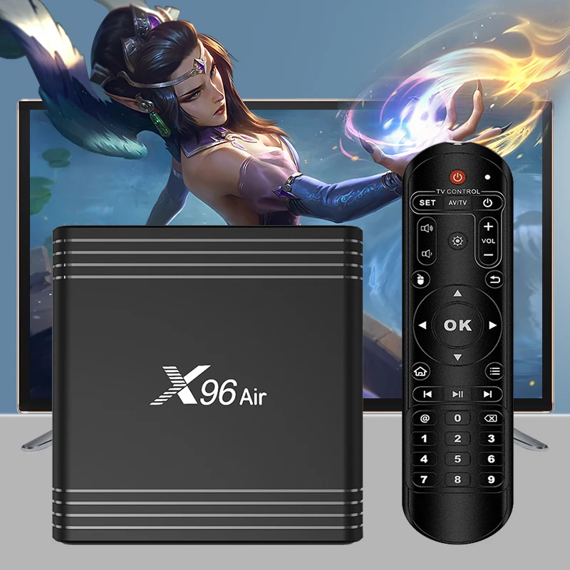 

X96 Air Android TV Box Android 9.0 Amlogic S905X3 Smart TV Box 4K Android Box X96Air Quad Core 2.4G&5G Wifi BT4.1 H.265 PK X96 h