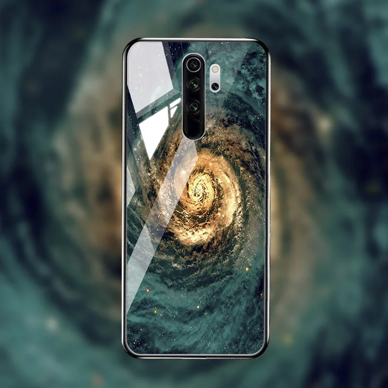 Чехол из закаленного стекла для Xiao mi Red mi Note 8 Pro 7 7A чехол-бампер для Xiaomi mi 9T A3 9 lite 8 SE Note 10 CC9 Pro чехлы - Цвет: M040