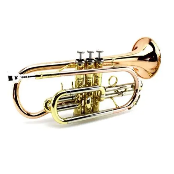 MARGEWATE Professional Cornet horn Phosphorus copper B-flat NEW Double triggers Trumpet With Case