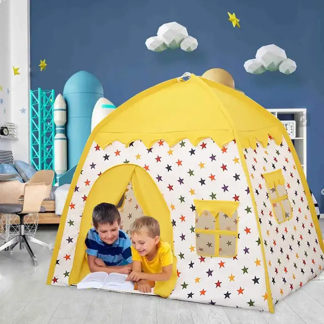 130*100*130cm Kids Indoor Outdoor Castle Princess Tent Bed Little Castle Princess Oversized House Folding Game Birthday Gifts 5