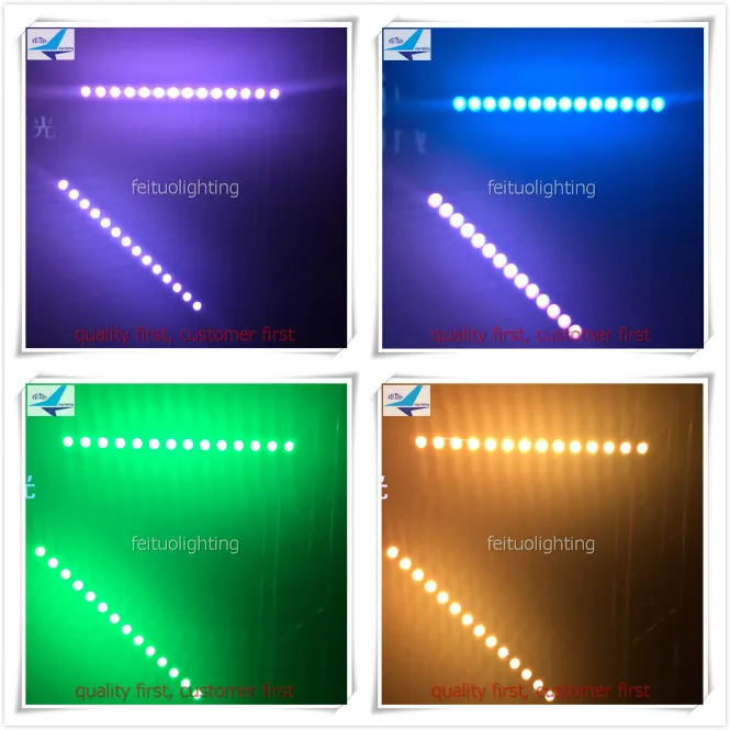 E-12pcs с чехол для наружного использования IP65 Dot 14x30w трехцветный RGB 3 в 1 светодиодный настенный светильник