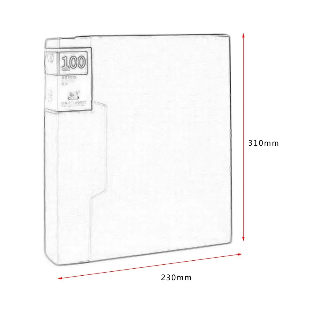 Colorful Design TIANSE TS-16100/80 PP File Folder Document Folder 100/80 Pages Data Book Folder For A4 Paper Office Supplies
