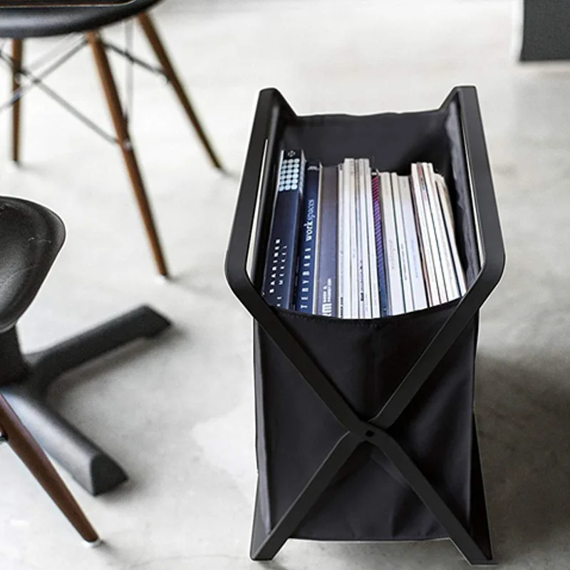 Currently Available Wholesale Folding Bookshelf Newspapers Rack Magazine Rack Floor Home Storage Rack Storage Shelf Bedside Book