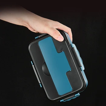 

Japanese-style Plastic Lunch Box For Kids Sealed Student Lunch Box Adult With Lid Fast-food box Microwave Oven Heating Bento Box