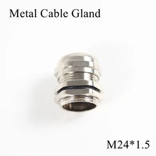 1 шт./лот M24 металлическое уплотнение кабеля IP68 Водонепроницаемый никелевый Латунный разъем желез для 10-14 мм Электрический провод M24* 1,5 медные скобы