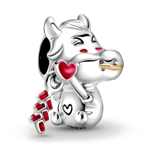 Genuine 925 sterling silver marine animal hanging bead pendant suitable for original Pandora bracelet ladies fashion jewelry CMS1634