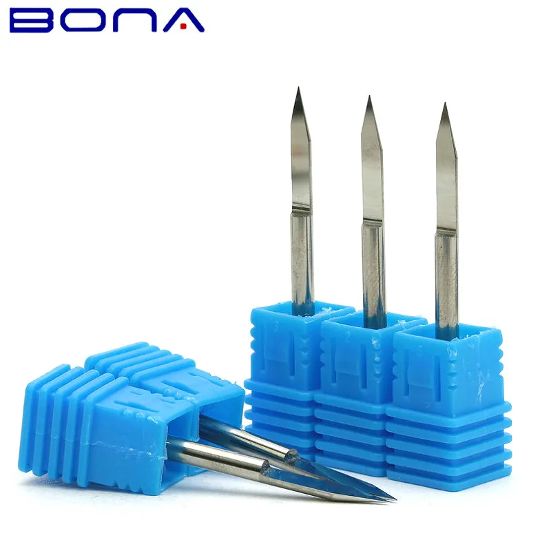 10pcs 0.1MM-Tip 25-Angle 3.175MM V Shaped Flat Bottom Cutters Engraving Bits Carbide CNC Router Wooden Cutter Tools | Инструменты