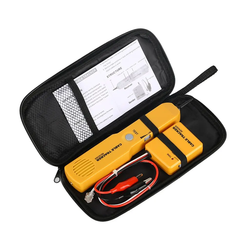 RJ11 Network Telephone Wire Cable Tester Toner Tracker Diagnose Tone Line Finder Tracer Detector Networking Tools