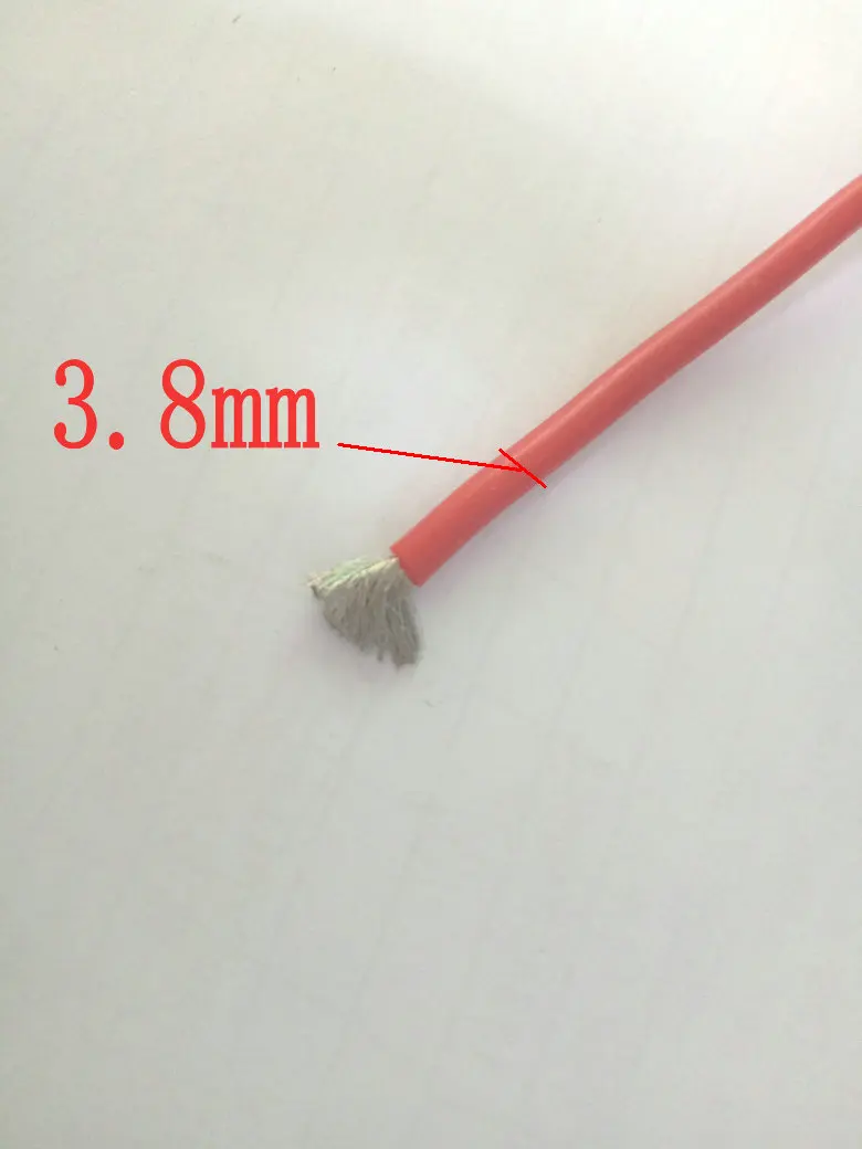 1 Катушка высококачественный силиконовый провод 14 AWG 600 В гибкий 3 м красный