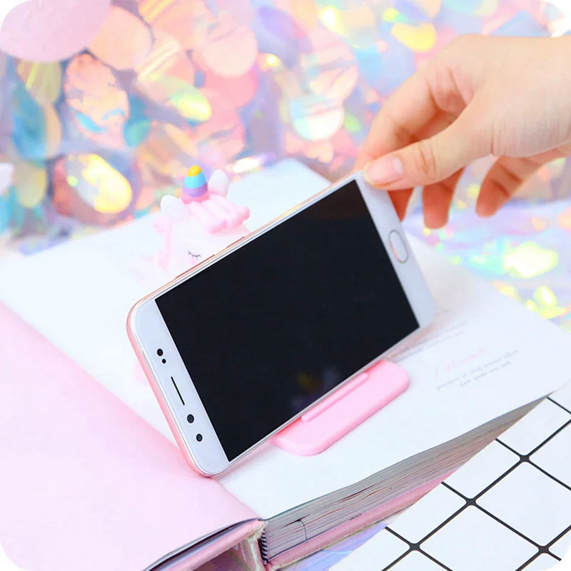  Universal Telefon Halter Nette Cartoon Einhorn Handy Halterung Ständer Tabletten Desktop Halter für