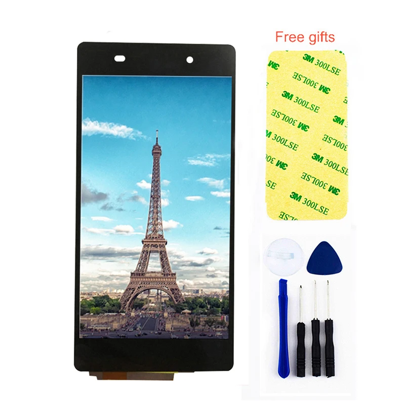 Продажа Для sony Xperia Z2 L50W D6502 D6503 ЖК дисплей Панель модуль + сенсорный экран дигитайзер сенсор в сборе