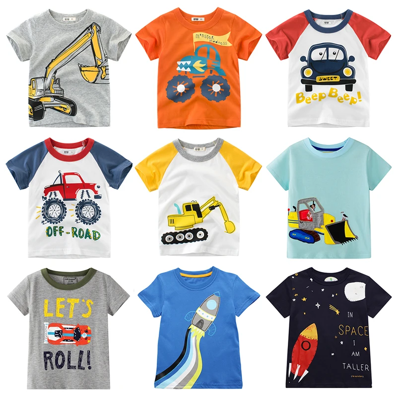 Super X Children Kids Baby Girls Boys Cartoon Print T-Shirt Tee Tops Clothes