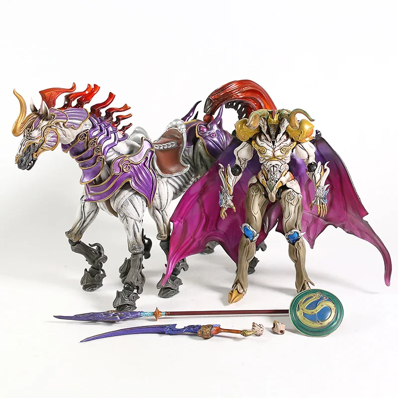 Play Arts Kai Final Fantasy XIII Odin+ Sleipnir ПВХ фигурка Коллекционная модель игрушки