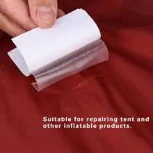 3Pcs Tent Repair Paste Waterproof Repair Patch Fabric Stickers For Tent Sleeping Bag Inflatable Cushion Translucent TPU Camping