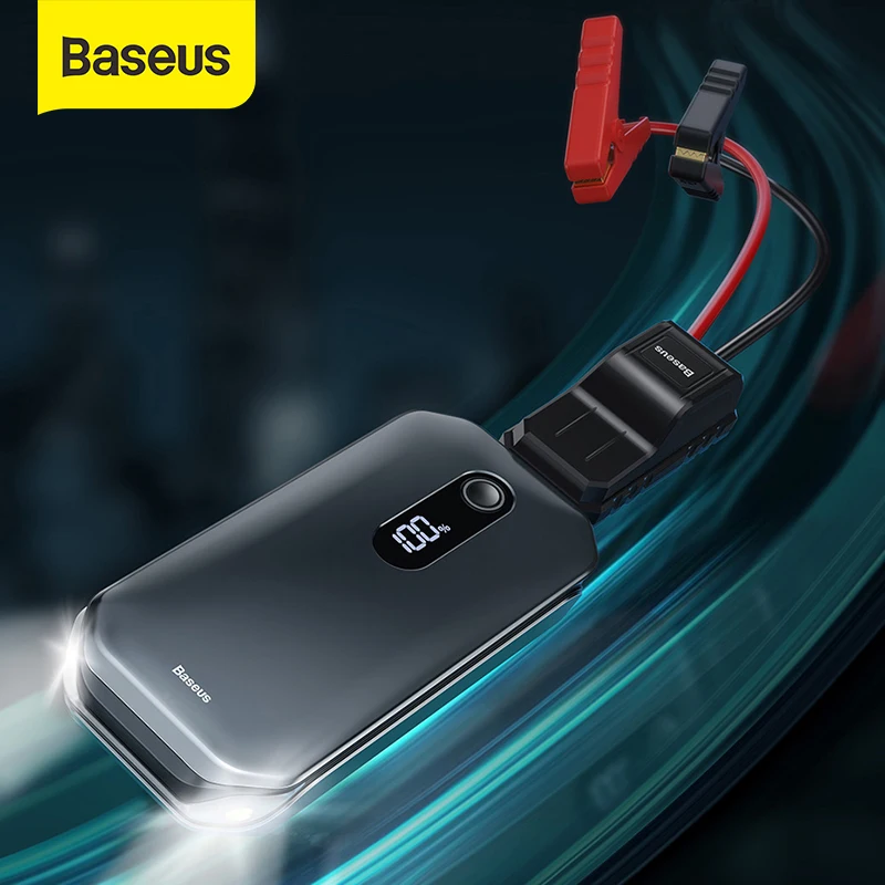 Baseus Car Jump Starter 12000mAh Portable Auto Power Bank Battery 1000A Car Booster Battery Emergency Starter Battery for Car