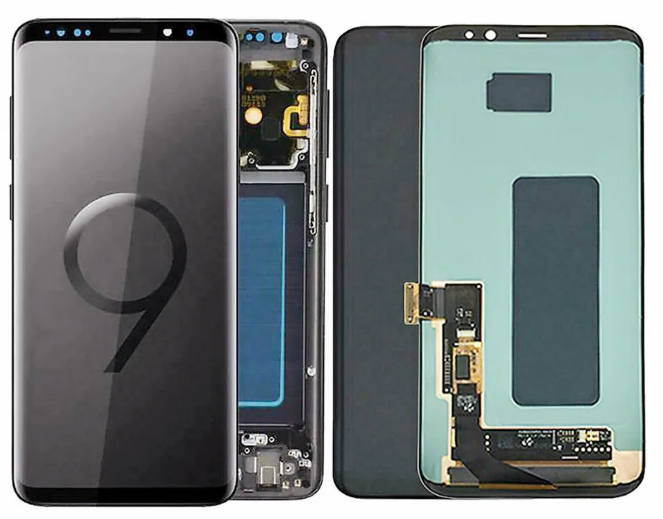 

SUPER AMOLED Replacement for SAMSUNG Galaxy S9 Plus LCD Touch Screen Digitizer with Frame S9 Plus LCD G960 G965 with Frame