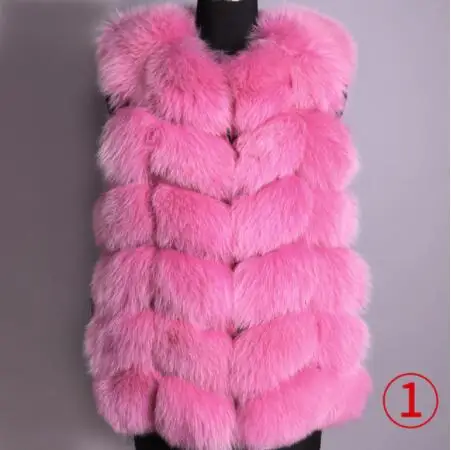 short vest 5 Новинка, женское осенне-зимнее модное пальто из настоящей лисы, зимний женский жилет из натурального меха, приталенная куртка с круглым вырезом, пальто, жилет - Цвет: short vest 5