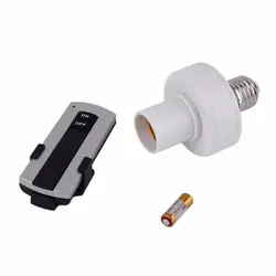 ICOCO E27 винтовой беспроводной светильник с дистанционным управлением, патрон для лампы, цоколь, колпачок, переключатель, аксессуары для