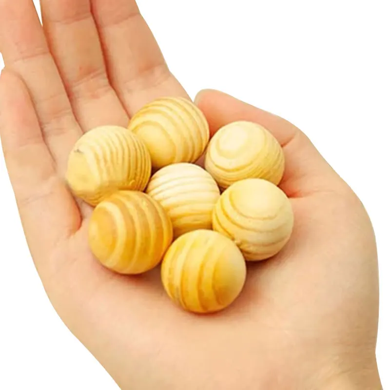 

5PCS/lot Natural Cedar Wood Moth Lavender Camphor Balls Repellent For Home