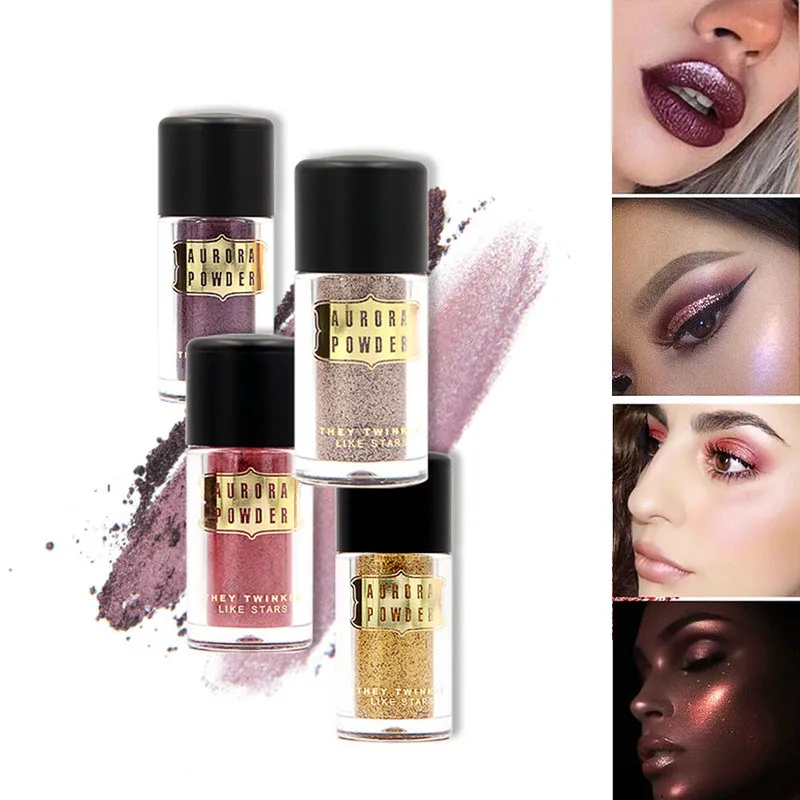 Рассыпчатая установка порошок блеск для лица Копченый банановый порошок для выпечки контурный порошок металлик осветляет макияж косметика для лица 4 цвета