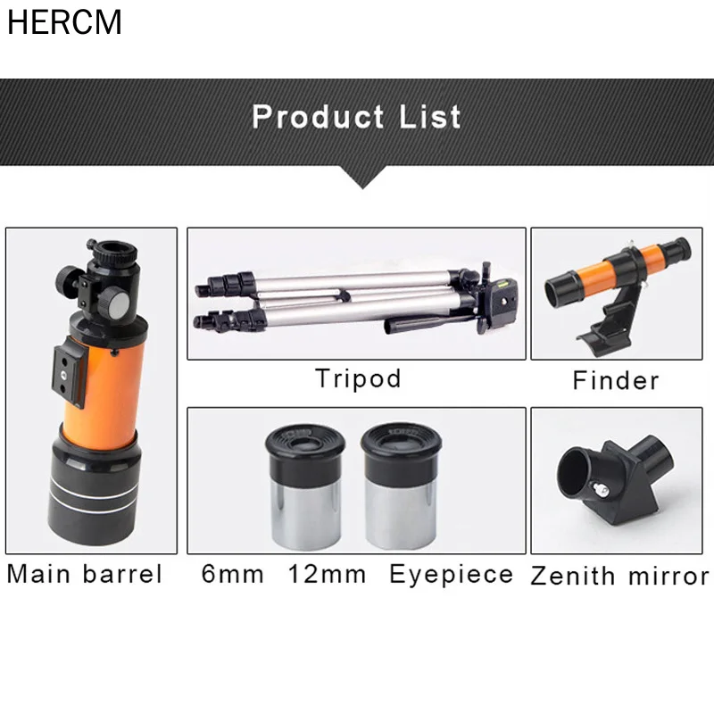 Hercm Профессиональный астрономический телескоп с ночным видением Глубокий космос