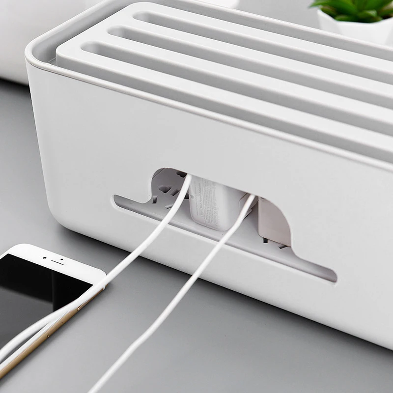 Cable Management Box Socket Computer Office Desktop Organization Electronic Accessories